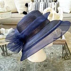 NWOT! BEAUTIFUL Church TEA Garden RUFFLED HAT